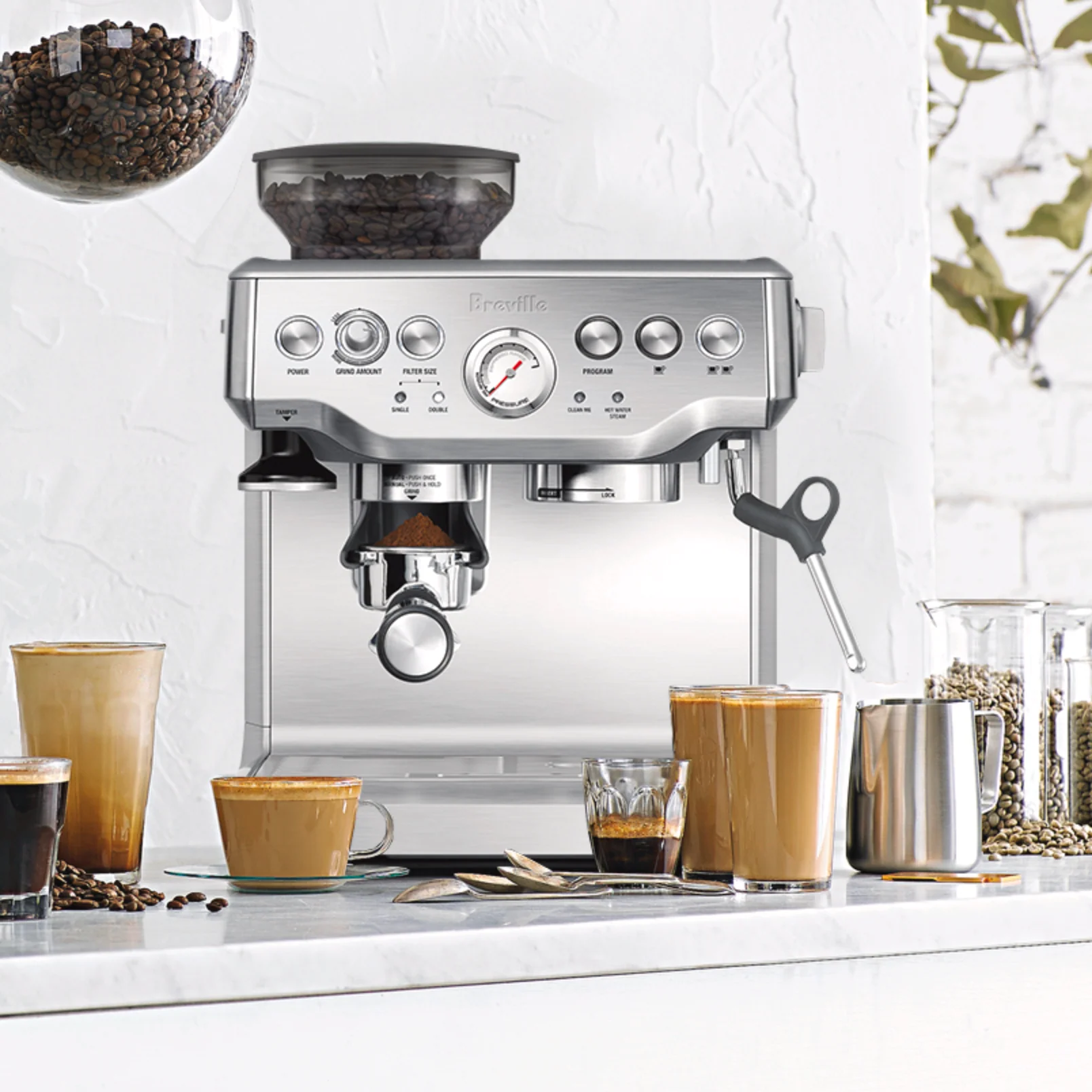 Breville Barista Express BES870XL Semi-Automatic Espresso Machine